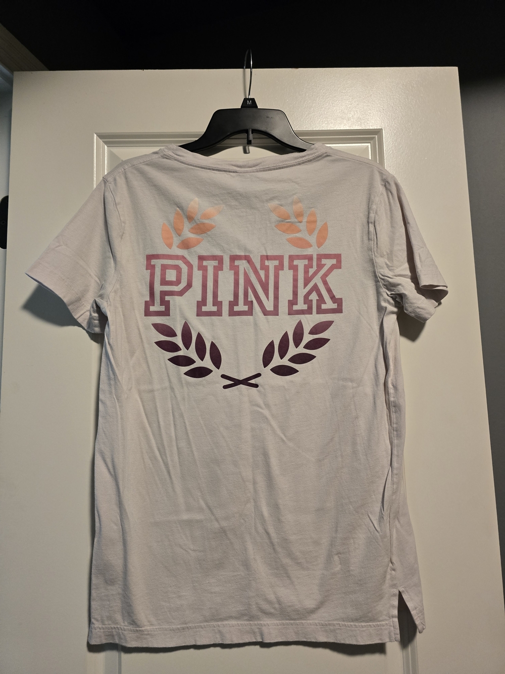 Victoria's Secret PINK Light Pink V-Neck Tee